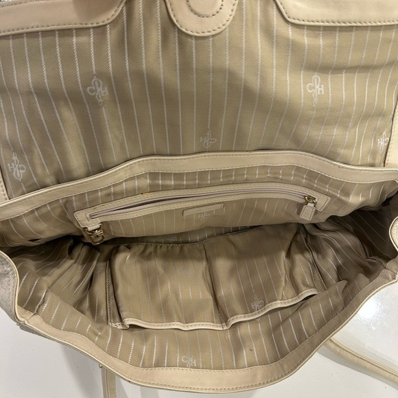 Ivory leather tote - Picture 3 of 3